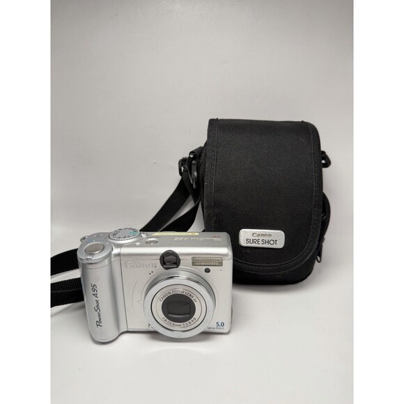 Canon PowerShot A95 5 MP Digital Camera 3x Optical Zoom Extras Case Tested - Picture 2 of 7